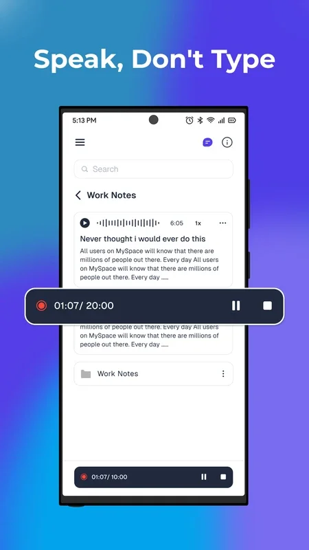 Recall - Voice Notes & AI for Android - No Downloading Needed