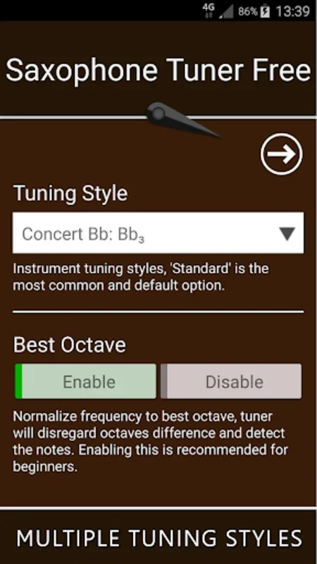 Saxophone Tuner for Android - Precise Tuning Made Easy