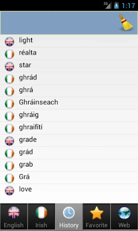 Irish foclóir Béarla Gaeilge for Android: Comprehensive Language Aid