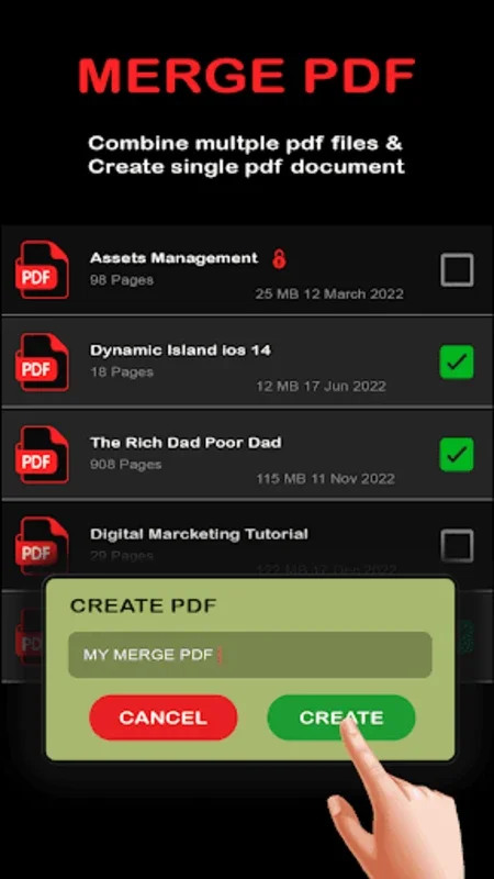 Merge PDF files/Split PDF docs for Android - Streamlined PDF Management