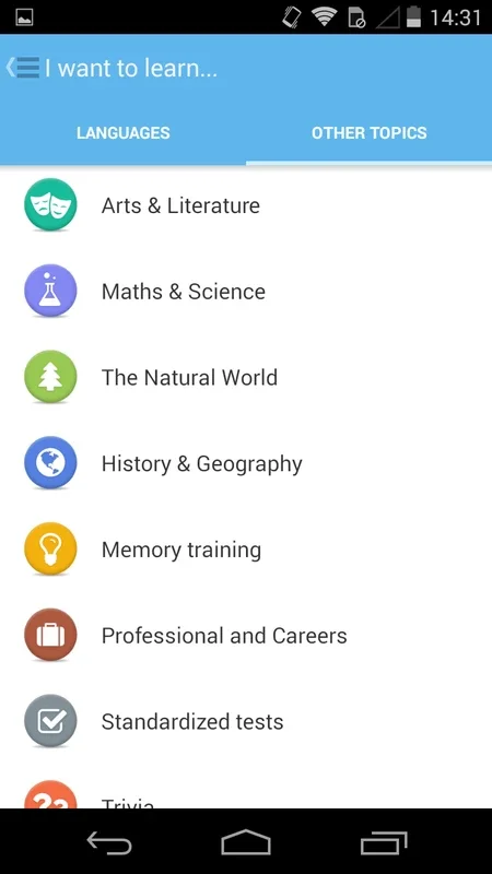 Memrise for Android: Diverse Courses at Your Fingertips