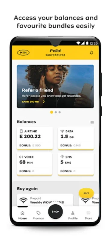 MyMTN Eswatini for Android - Manage Mobile Services Easily