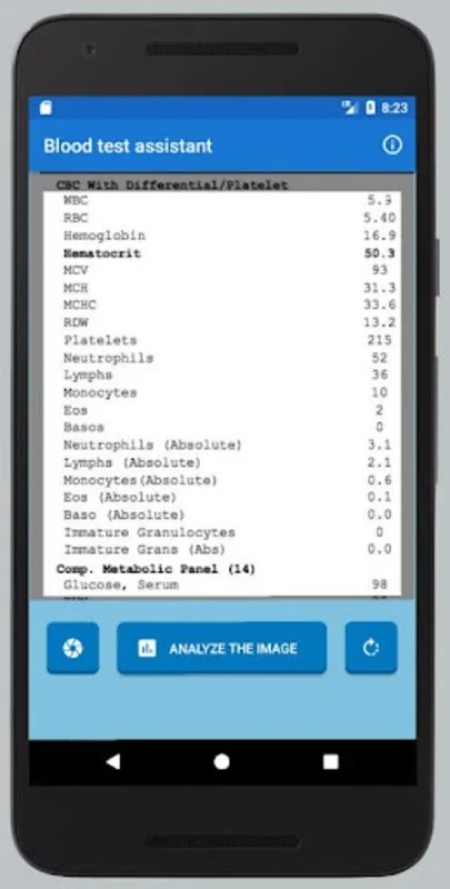 Blood Test Assistant for Android - Simplify Blood Test Interpretation