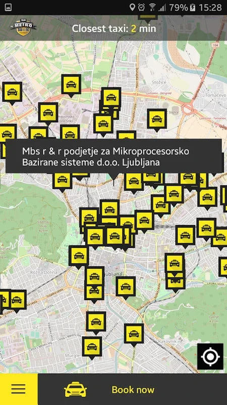 TaxiMetro Ljubljana for Android - Effortless Taxi Booking