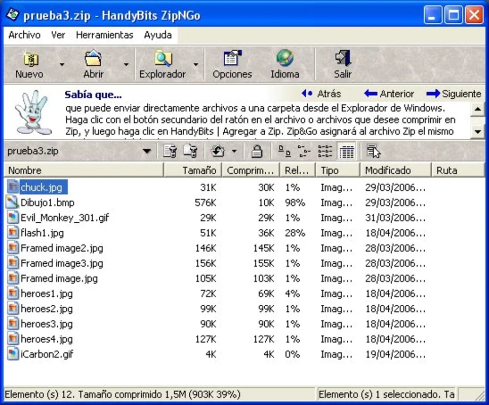 HandyBits ZipAndGo for Windows - Efficient File Compression