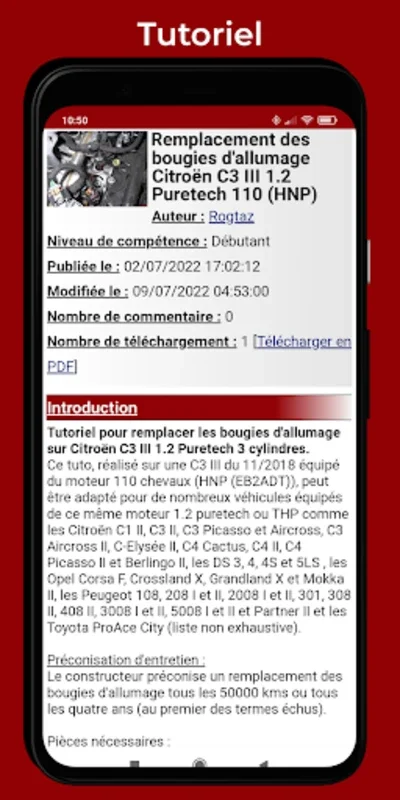 Aide technique entretien auto for Android: DIY Car Maintenance Made Easy