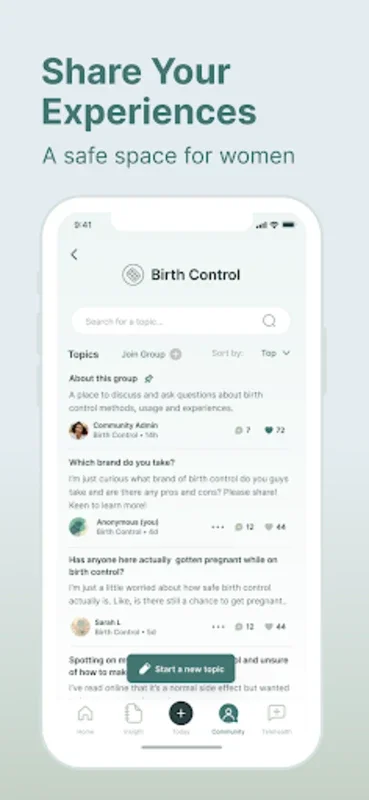 Ease: Birth Control Reminder for Android - Manage Sexual Health