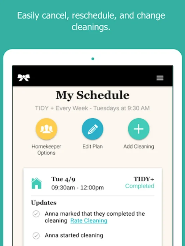 TIDY - Home Cleanings for Android - Download the APK from AppHuts