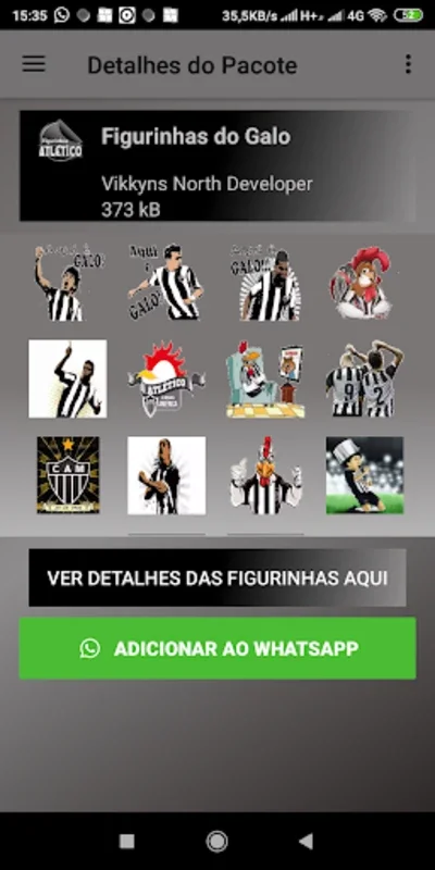 Figurinhas do Atlético for Android - Enhance Chats with Team Stickers