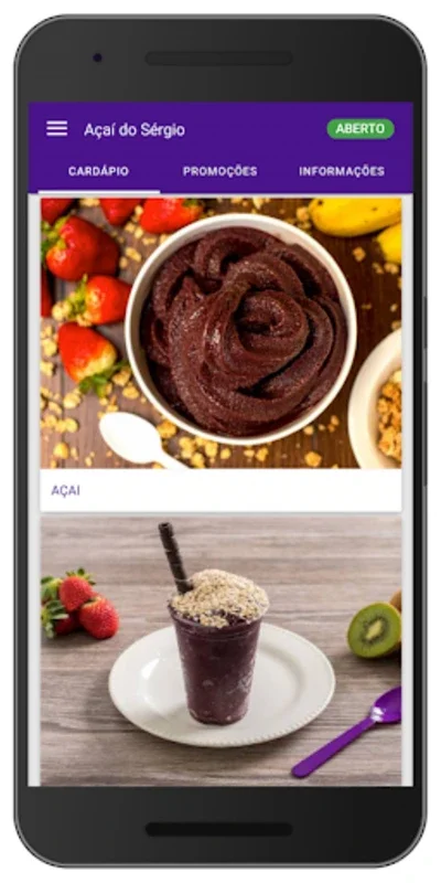 Açaí do Sérgio for Android: Seamless Ordering