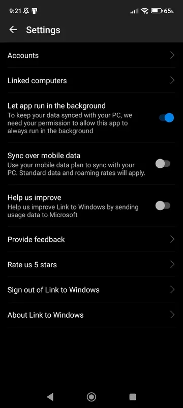 Link to Windows for Android: Manage Microsoft Apps