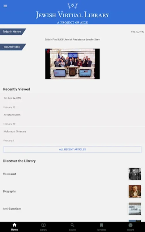 Jewish Virtual Library for Android - Explore Jewish Knowledge