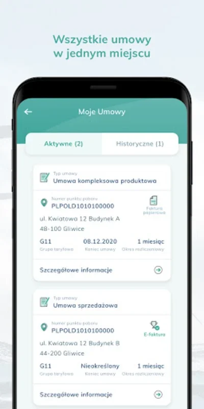 Moja Polenergia for Android: Efficient Electricity Account Management