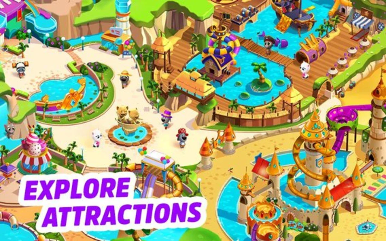 Talking Tom Pool: Match, Renovate, and Enjoy Your Android Water Park