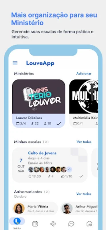 LouveApp for Android - Manage Ministries with Ease