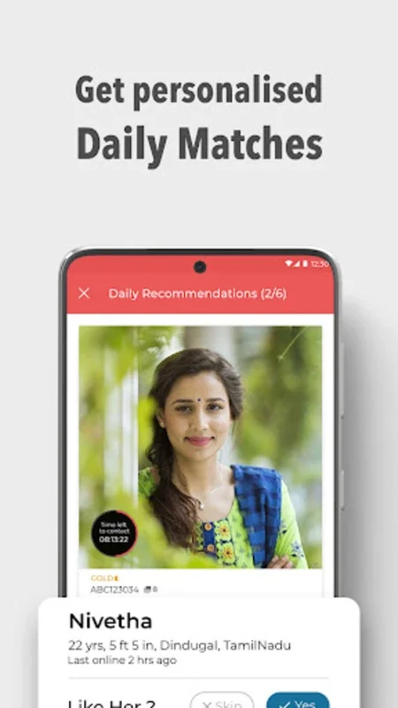 NadarMatrimony for Android - Ideal for Nadar Brides and Grooms