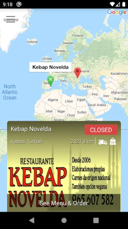 Kebap Novelda for Android - Streamline Meal Ordering