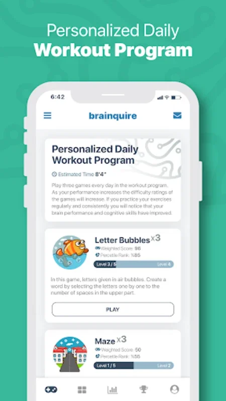 Brainquire for Android: Enhance Cognitive Skills