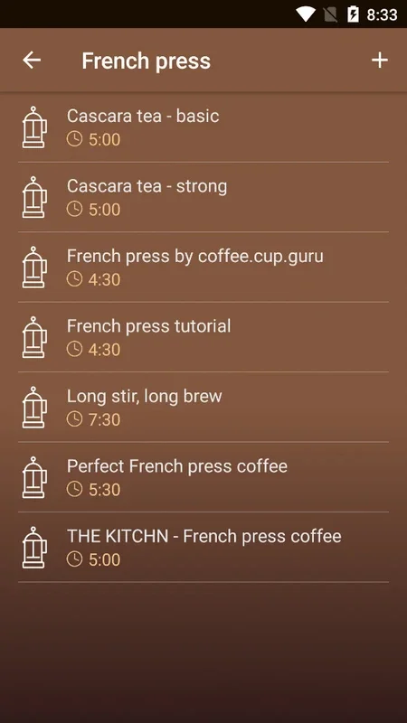 coffee.cup.guru for Android - Explore Diverse Coffee Recipes