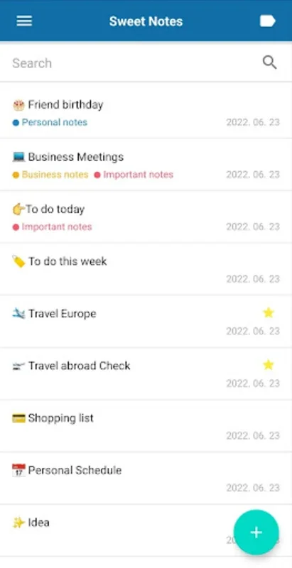 Sweet Notes - Notepad Notebook for Android: Streamlined Note-Taking