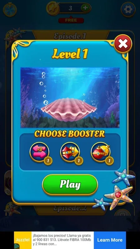 Ocean Splash Match-3 for Android - Engaging Match-3 Fun