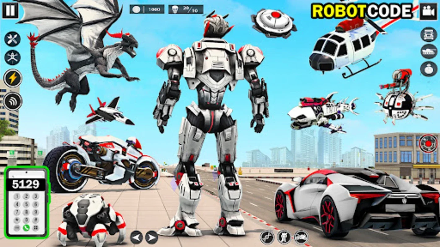 Dragon Robot Car Transform for Android - Engaging Combat Game