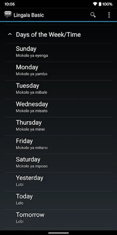 Lingala Basic Phrases for Android - No Downloading Needed