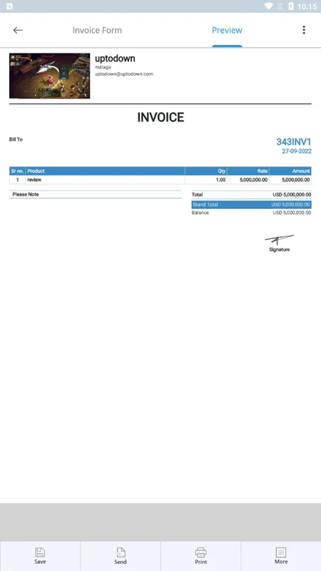 Simple Invoice Manager for Android - Manage Billing Effortlessly