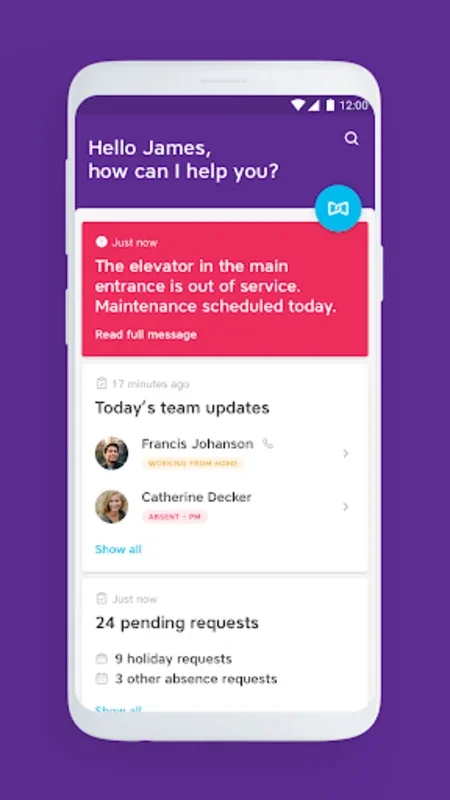 Spencer at Proximus for Android: Streamline Workplace Management