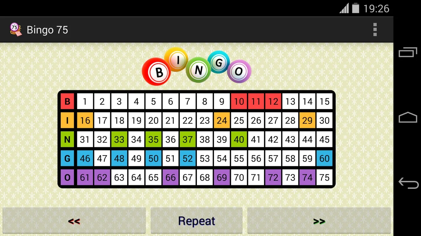 Bingo 75 for Android - Download the APK from AppHuts