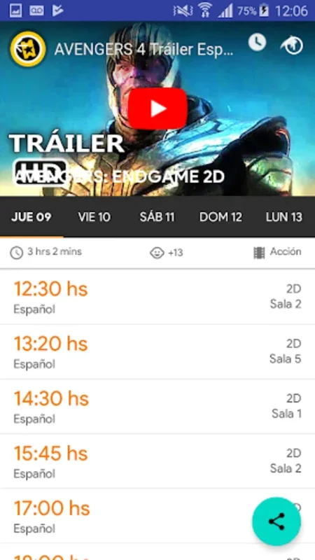 Nuevo Monumental for Android - Seamless Movie Scheduling