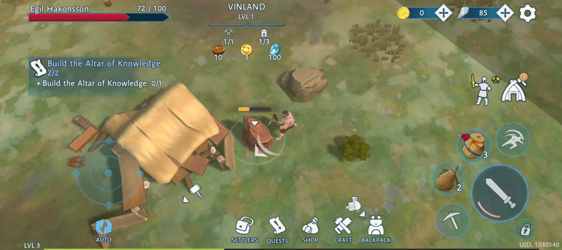 Vinland Tales for Android - Build and Survive