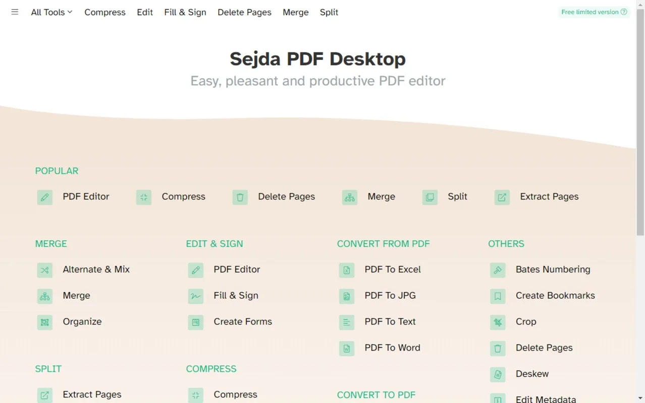 Sejda PDF Desktop for Mac: Streamlined PDF Management