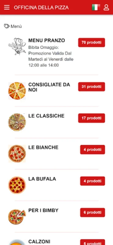 Officina della Pizza for Android - Simplify Italian Cuisine Ordering