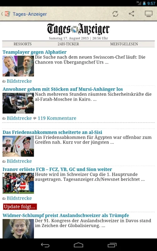 Schweiz Zeitungen for Android - Stay Informed with Swiss News