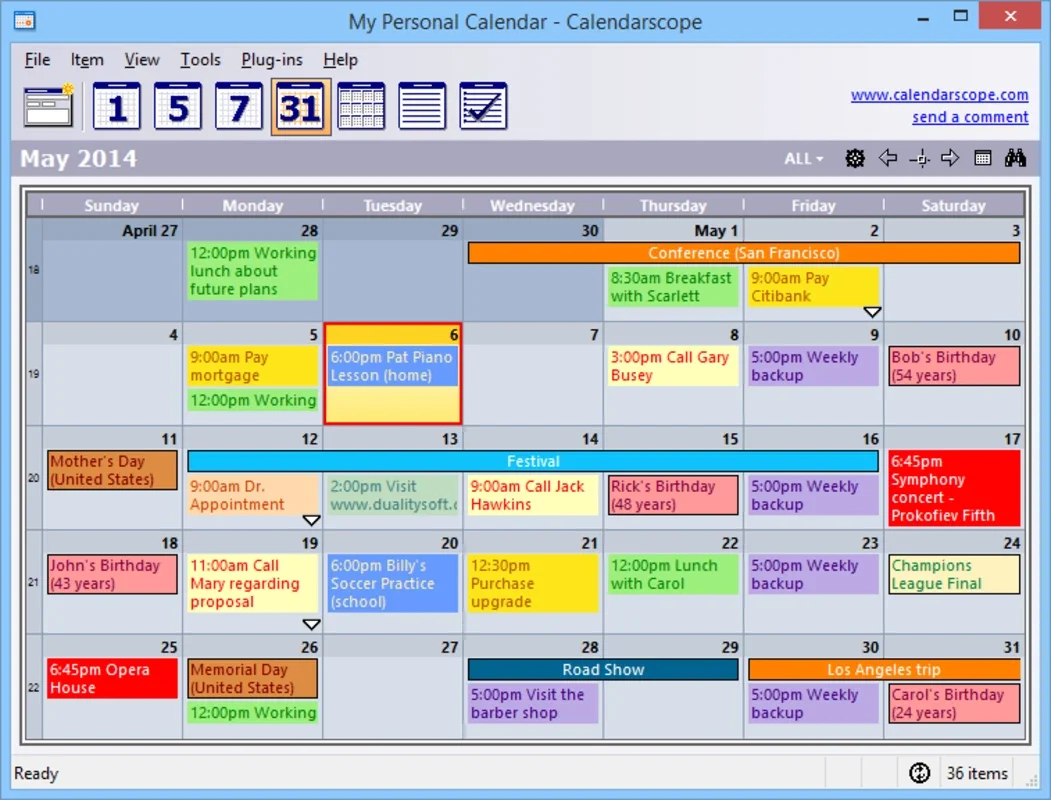 Calendarscope for Windows - Efficient Time Management