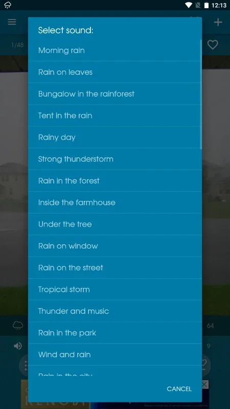 Relax Rain: Customizable Rain Sounds for Android