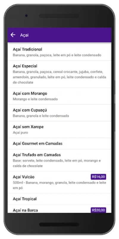 Açaí do Sérgio for Android: Seamless Ordering