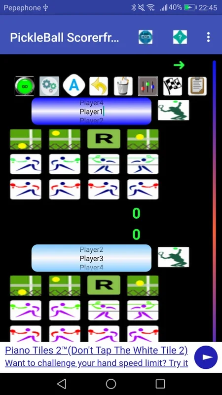 PickleBall Scorer plus online Radio, play music/vi for Android: Ideal for Scorekeeping