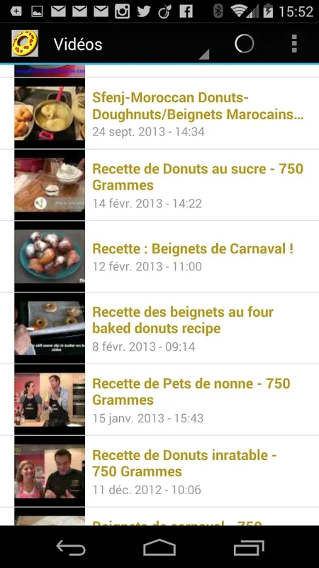 Recettes de Beignets for Android - French Donut Recipes App