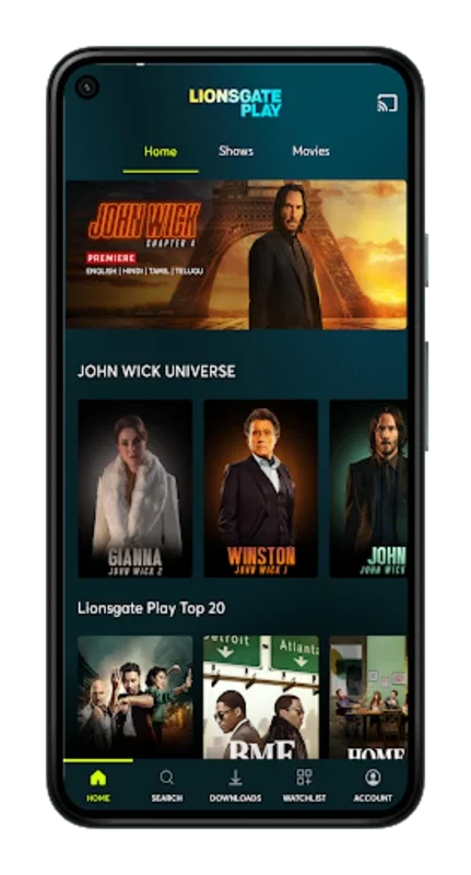 Lionsgate Play for Android - Stream Premium Entertainment