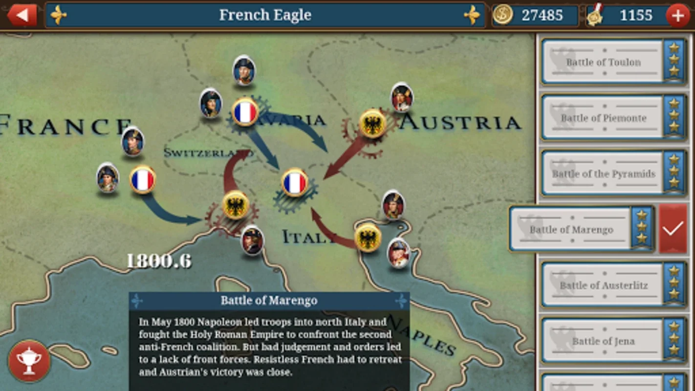 European War 6: 1804 -Napoleon for Android - Strategic Warfare