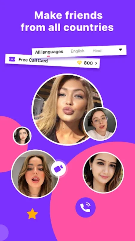 PeachU: Video chat con amiga for Android - Global Connections