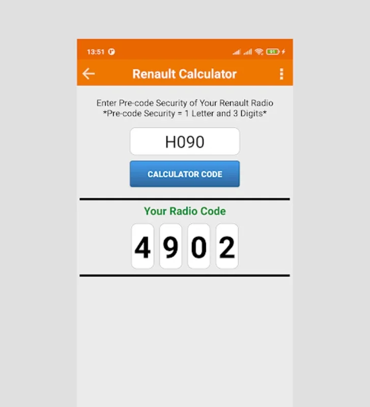 Renault Cal for Android: Calculate Your Renault Car Radio Code