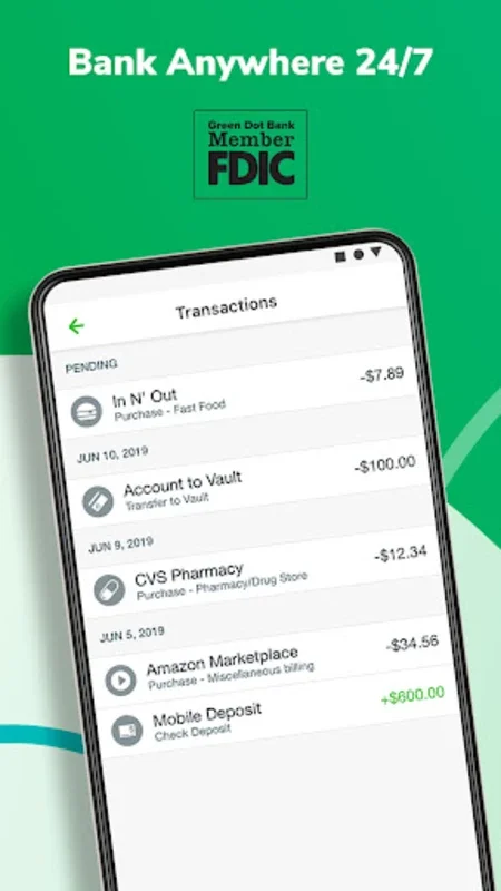 Green Dot for Android - Manage Finances Seamlessly