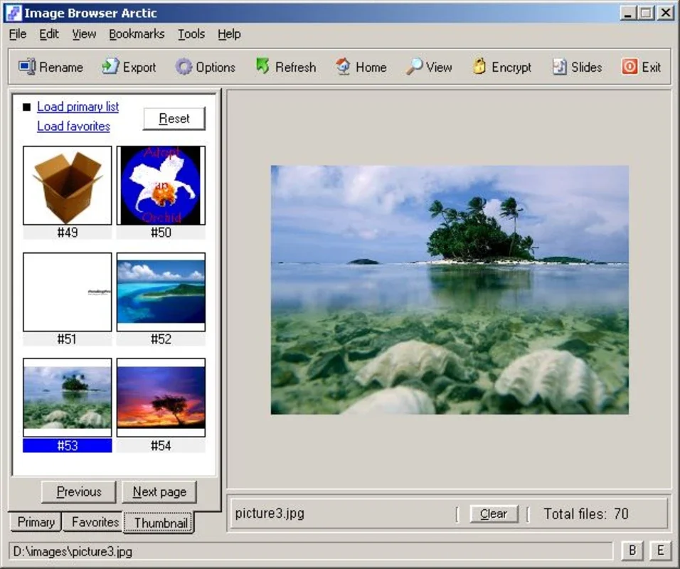 Image Browser Arctic for Windows - Simplify Image Viewing