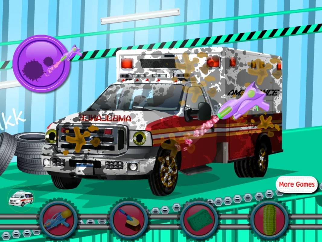 Ambulance Car Wash for Android - Fun Cleaning Experience