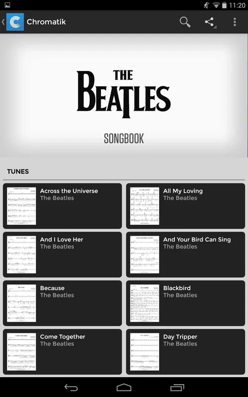 Chromatik for Android - Free Sheet Music, Chords & Tabs
