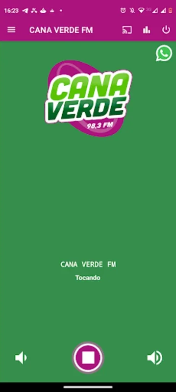 CANA VERDE FM for Android - High - Quality Siqueira Campos Radio