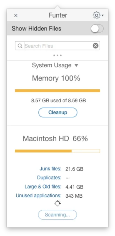 Funter for Mac - Manage Hidden Files Easily